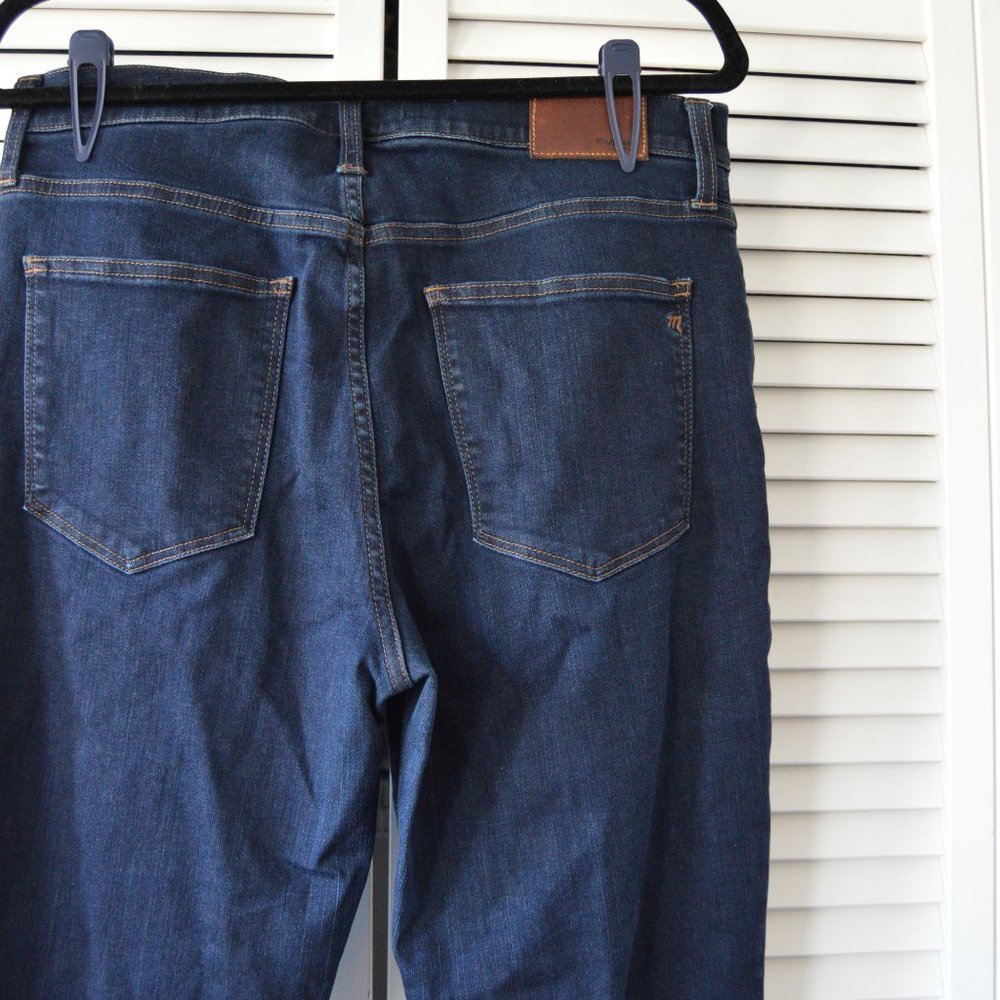Madewell Sz 32 High Rise Alley Straight Dark Wash Jeans
